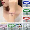 Women Bracelet Ethnic Style Smooth Elastic Rope Handmade Polishing Decorate Eye-catching Women Opal Beads Bracelet Jewelry Accessories