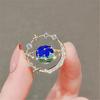 Starry Sky Zircon Moon Brooch for Women Planet Brooch Costume Collar Pin Jewelry Elegant Safety Pin Suit Accessories