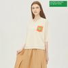  Benetton крючком Neon Карманный вязаный Bakpb2431 Iv