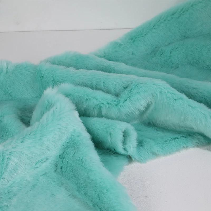50x180cm Flush Artificial Fur Thickened Imitation Fox Fur Grass Faux Fur Fabric for Counter Decoration Carpet Clothes Scarves