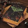 Кожаный дневник Luna Moth: Пустая Книга Теней, винтажный замок