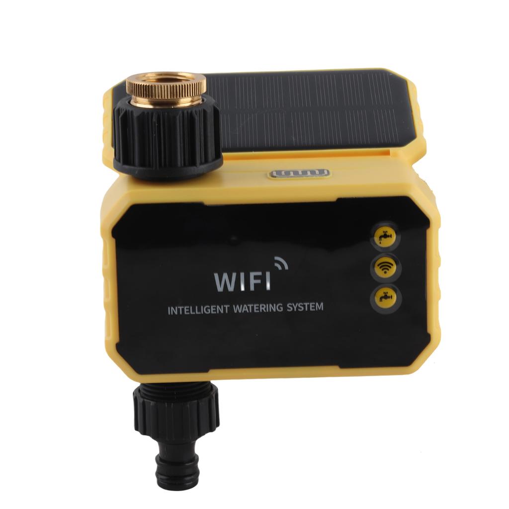 WiFi Water Timer with Solar Panel Smart Sprinkler Timer Automatic Irrigation Controller with APP for Garden Hose