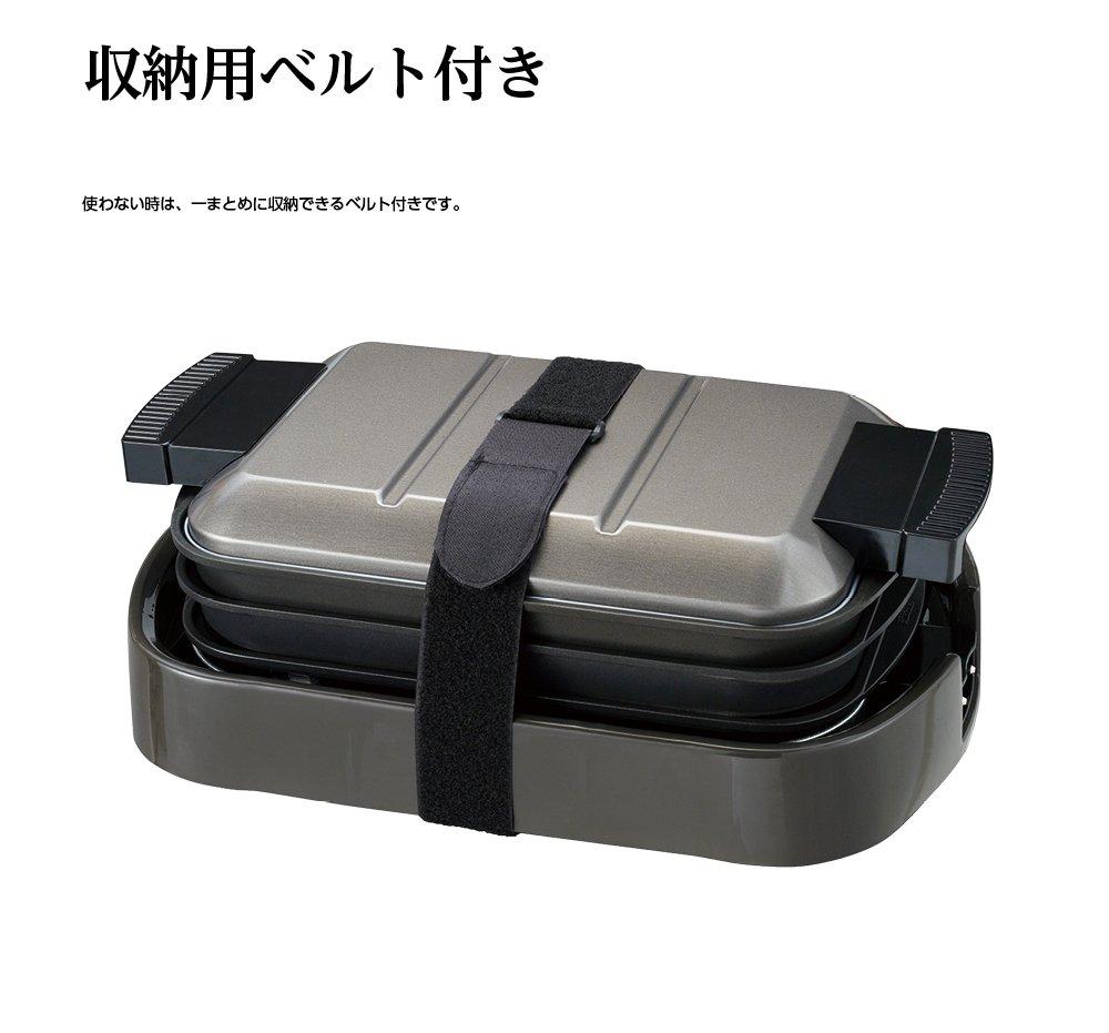 Плита Pieria 3-х секционная с ящиком для хранения (плоский, гофрированный, такояки) ремень, HPR-120A