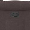 Relax Chair with Rising Function by Dark Brown Fabric
