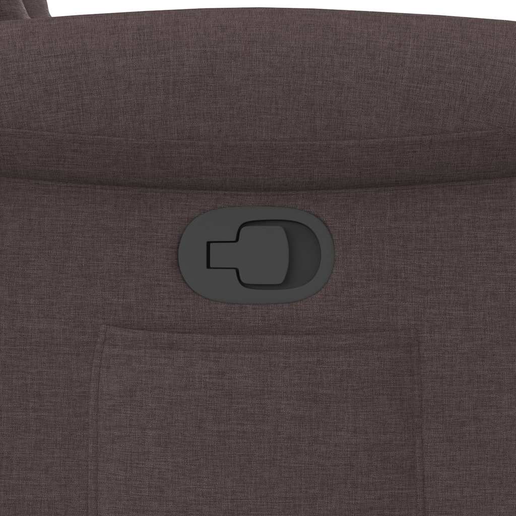Relax Chair with Rising Function by Dark Brown Fabric