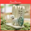 Garden Fence Dog Resin Figurine For Home Decor And Business Gift Promotions