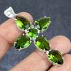 Перидот Драгоценный Камень 925 Стерлинговое Серебро Ювелирное Изделие Подвеска 2.48"