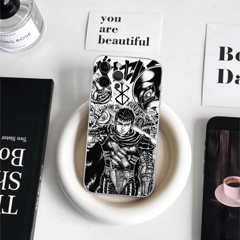 Япония Аниме Берсерк Гатс Чехол для телефона Для iPhone 15 14 11 12 13 Mini Pro XS Max Чехол 6 7 8 Plus X XR SE 2020 Funda Shell