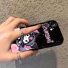 Милый чехол Sanrio Kuromi для iPhone XR 17Air 7 8 13 12 11 17 Pro Max 15 16 14 Plus XS Max Черный Мягкий чехол для телефона