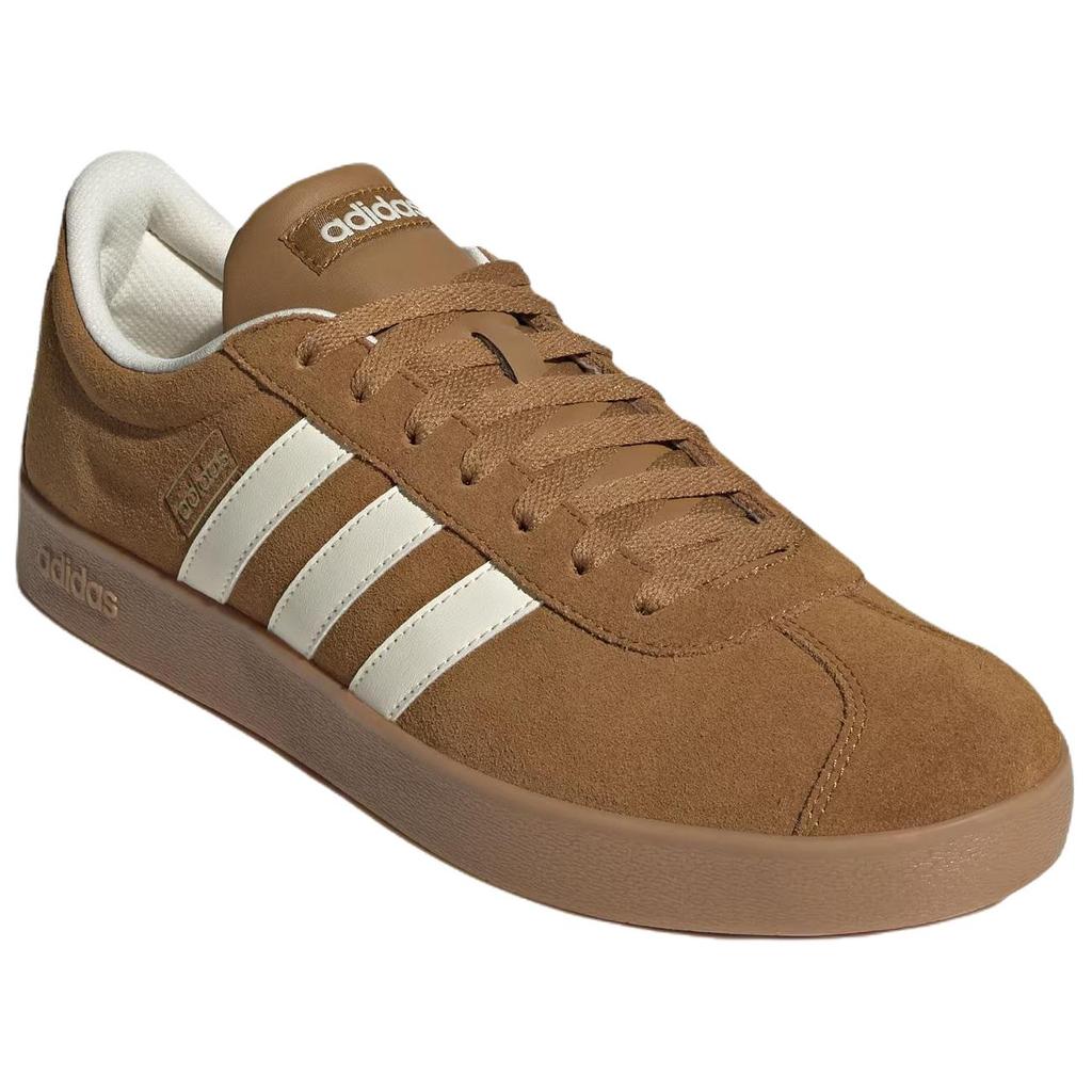 Новые кеды Adidas Vl Court Classic с низким верхом, противоскользящие, износостойкие, для скейтборда, унисекс, коричневые KK3773