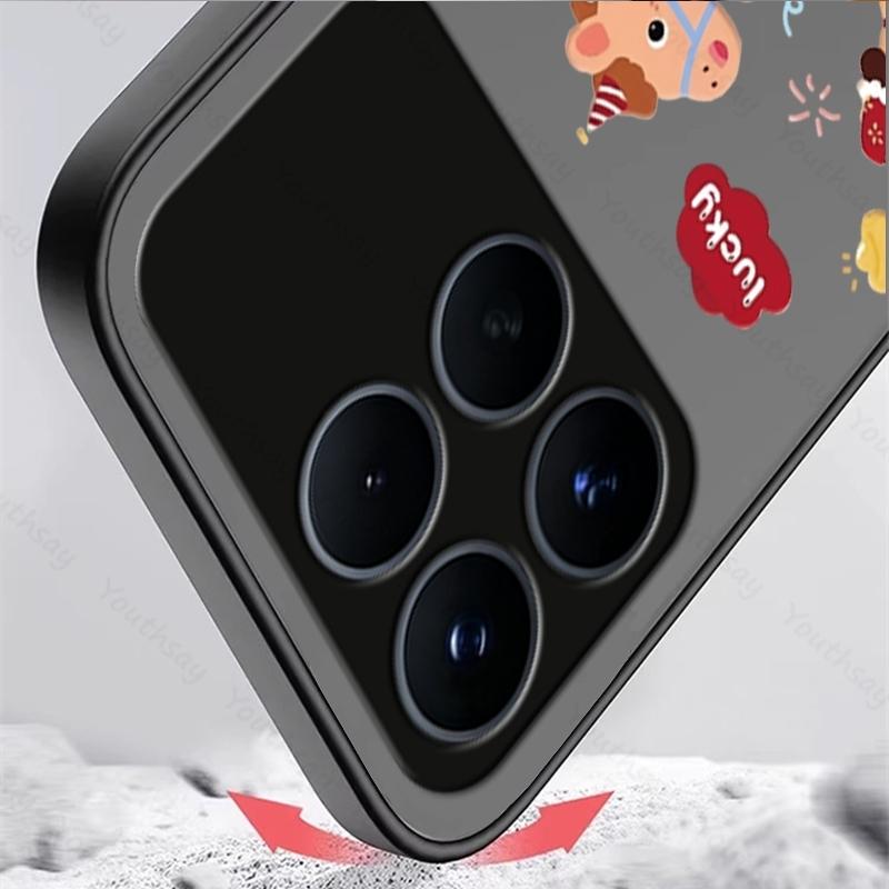 Чехол для Xiaomi POCO F8 Pro Уникальный Счастливый Единорог Матовый Силиконовый PC Ударопрочный Защитный Чехол POCO F8 Pro Обложка POCO F8 Ultra