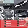 1/5/10Pc Car Interior Random Stickers Car Steering Wheel Emblem Styling for Fabia Kodiaq Kamiq Superb Yeti Octavia Enyaq Rapid Karoq Derivati