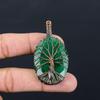 Созданный в лаборатории изумрудный драгоценный камень «Древо жизни» из чистой медной проволоки, завернутый в подвеску ручной работы, ювелирные изделия