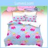 Cartoon 3d Kids Crown Pig Duvet Cover Pillowcase Single Double Set Bedding