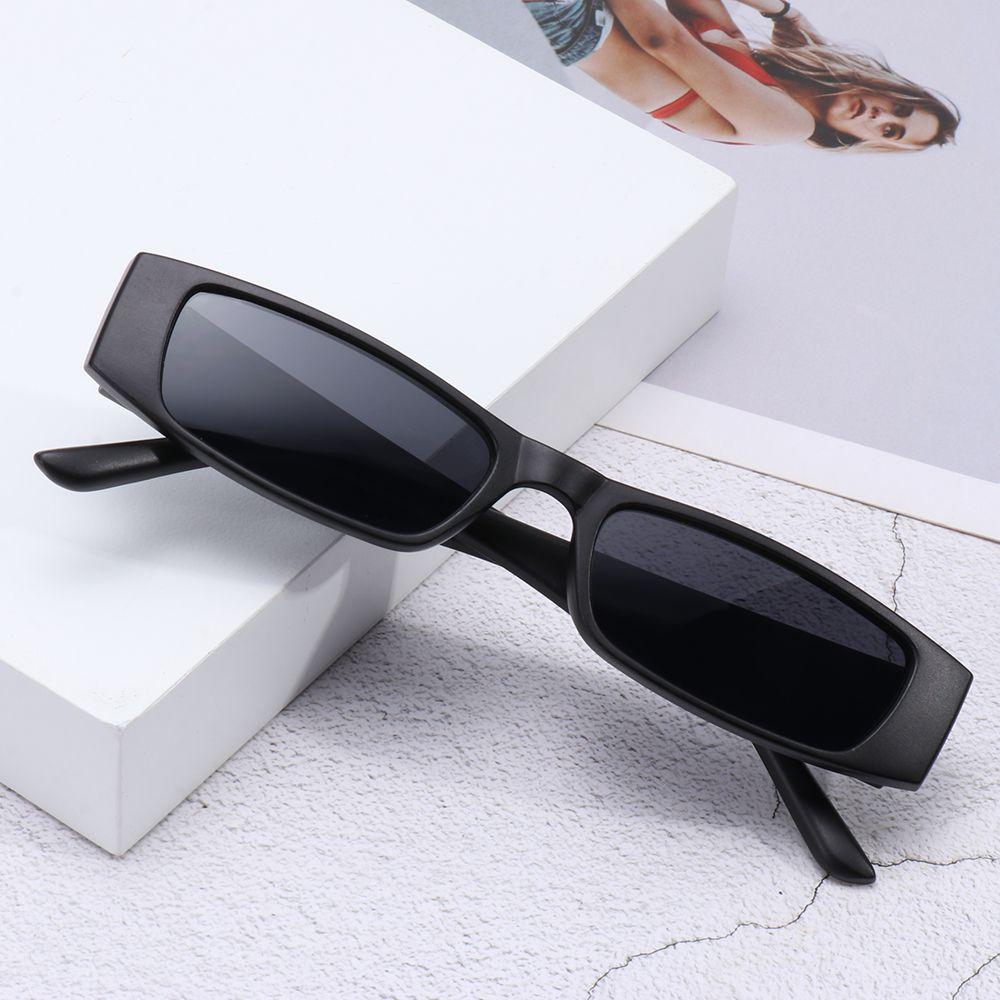 Vintage Trending Eyewear Small Rectangle Sunglasses Small Frame Retro Sun Glasses Narrow Sunglasses