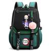 Anime Demon Slayer Backpack for Women Canvas Laptop Bag Back To Schoolbag for Teenager Girl Schoolbag Women Travel Bag Mochila