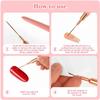 5pcs Nail Art Pen Set Brushes Set Elongated Lines Striping Drawing UV Gel Painting Nail Design Pen Professional Manicure Tool