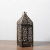 Metal Candle Lantern, Retro Hollow Moroccan Lantern Holder, Suitable for Home Decoration, Rustic Retro Farmhouse Wall Decoration, Candle Free