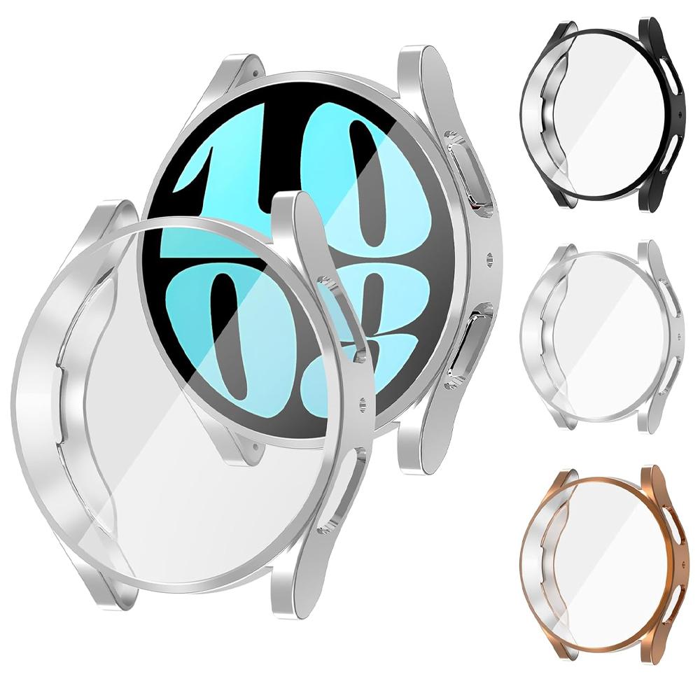 Чехол для Samsung Galaxy Watch 6 44 мм 40 мм Аксессуары Мягкий ТПУ Защитная пленка для экрана Полная защитная крышка-бампер Galaxy Watch6 Защитный