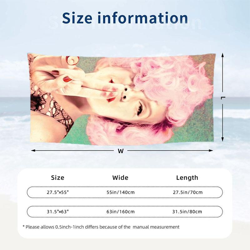 Large Beach Towel Quick Dry Absorbent Towel For Beach IndoorP!nk singer