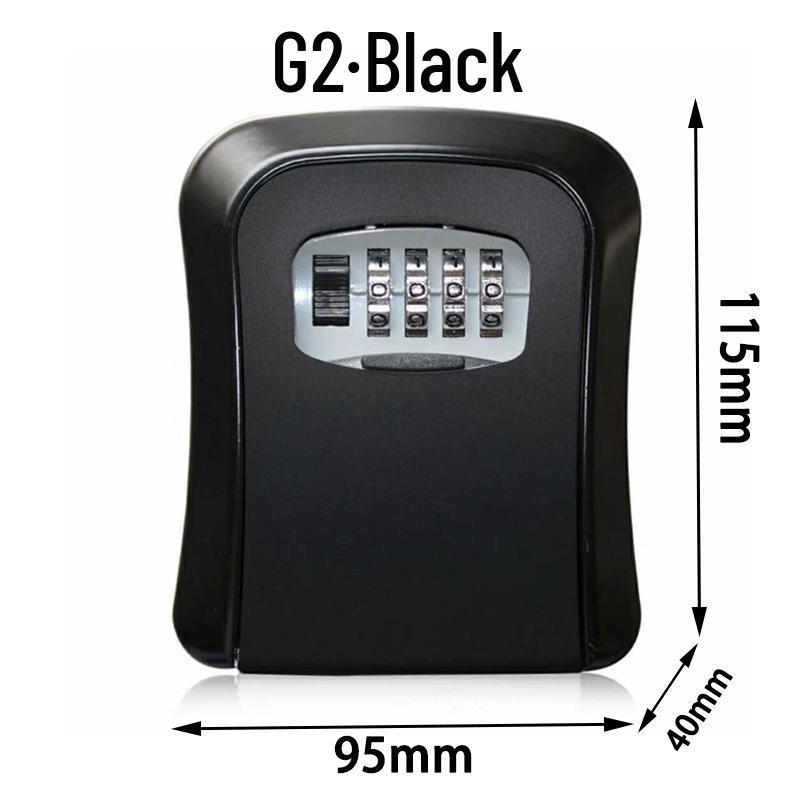 Temporary Key Storage Box for Construction Sites and Dorms with Anti-Theft Lock and Peephole