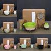 5pcs with Spout Matcha Whisk Set Bamboo Ceramic Japanese Chasen New Green Tea Whisk  Stirring