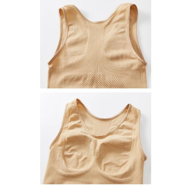 Женская утягивающая майка на бретелях, формирователь тела, корректирующая одежда, бесшовный жилет с контролем живота