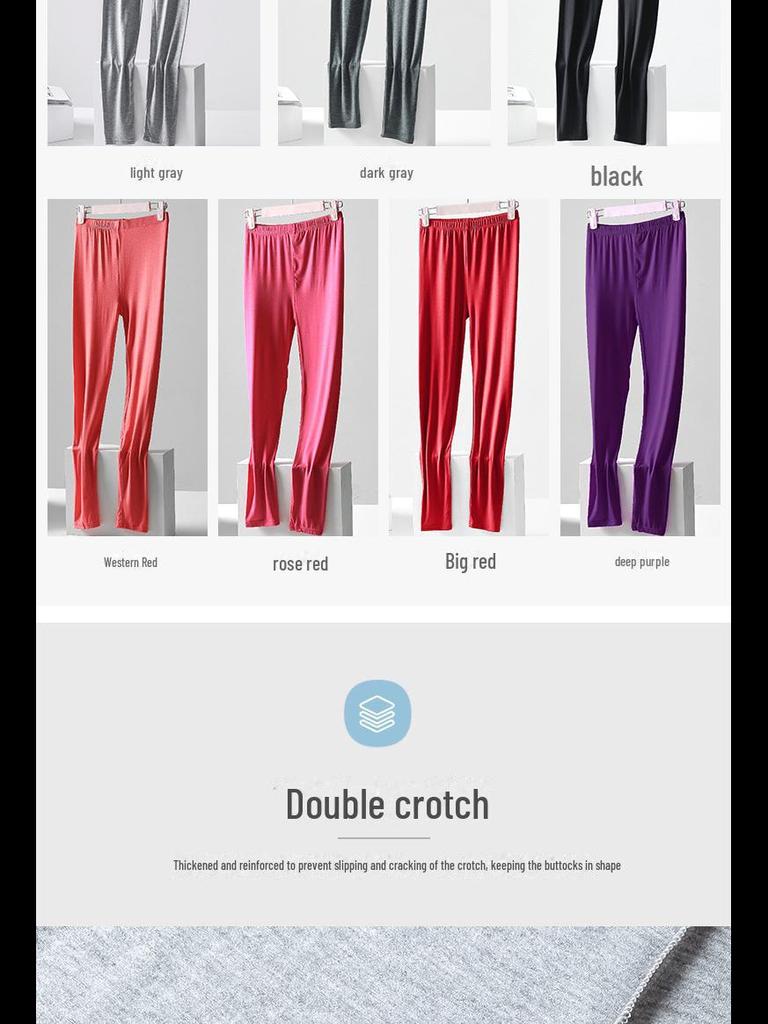 Autumn Elastic Modal Slim-fit Women's Base Pants for Elderly