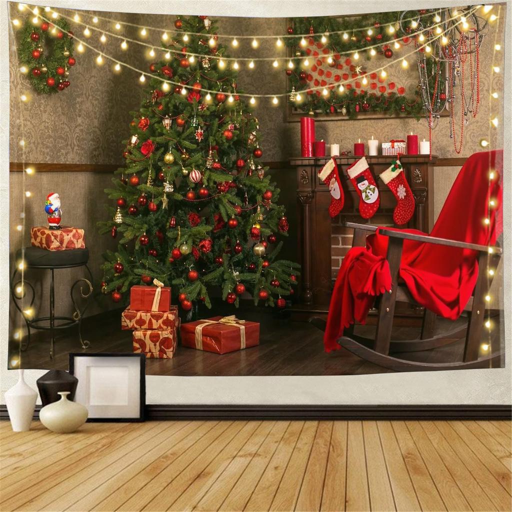 Snow Wall Hanging Tapestry Christmas Wall Hanging Tree Wall Hanging Gorgeous Christmas Tree Fireplace Gifts