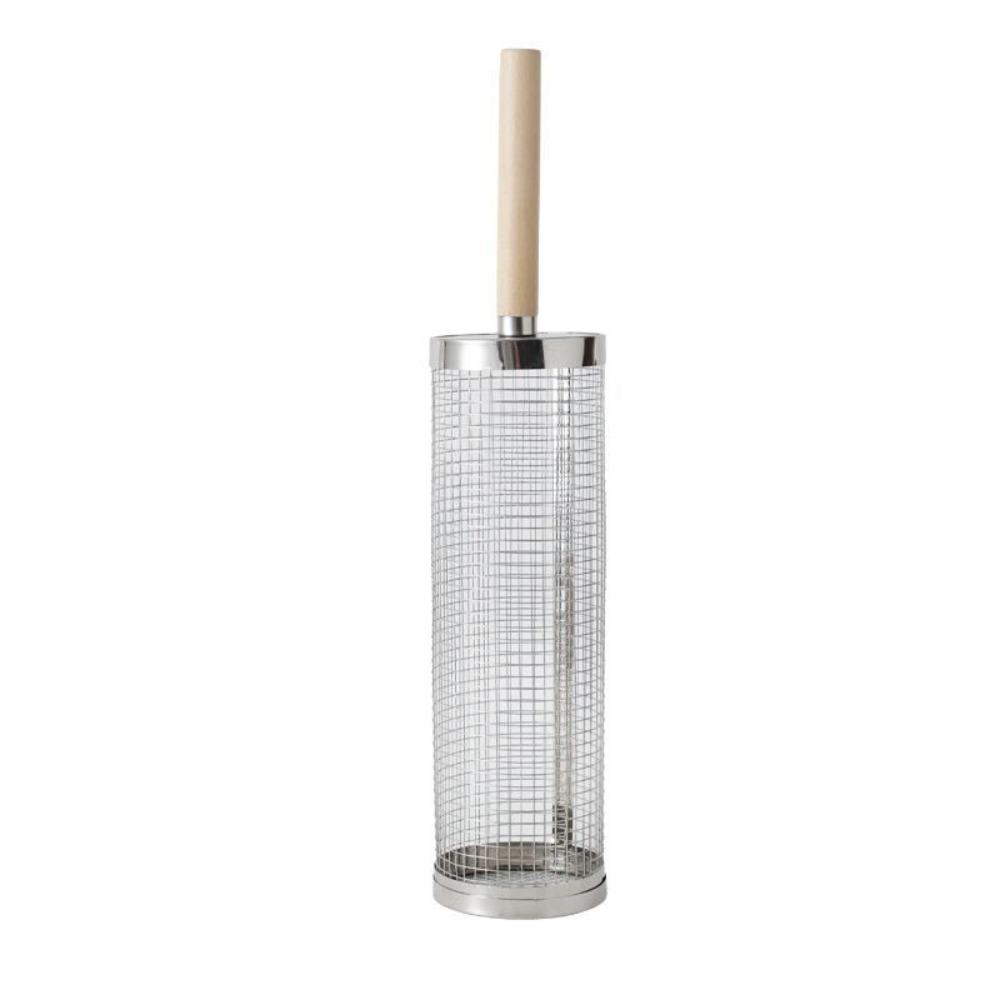2/3Pcs Set Stainless Steel BBQ Basket Cylinder Barbecue Rack Useful Barbecue Cage for Outdoor