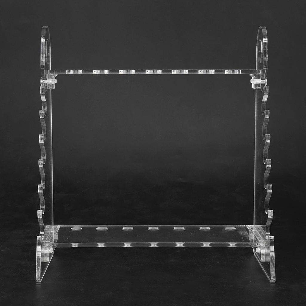 Organic Glass Trapezoid Pipette Supporting Holder 1.5cm Hole Diameter Pipette Rack