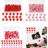 100 Pcs/Box Heart Push Pins Map Tacks Decorative Pushpins Poster Pins Notice Board Pins for World Map Fabric Marking