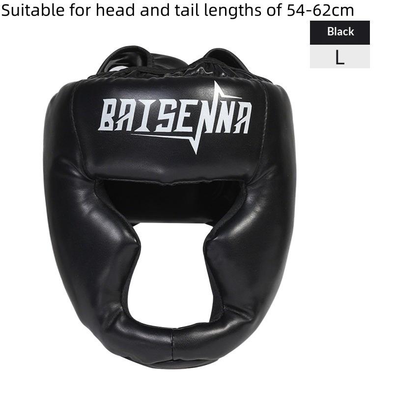 Boxing Helmet Leather Karate Muay Thai Sanda Training Adults Kids Head Guard Taekwondo Helmets Full-Covered Thickened Men Women
