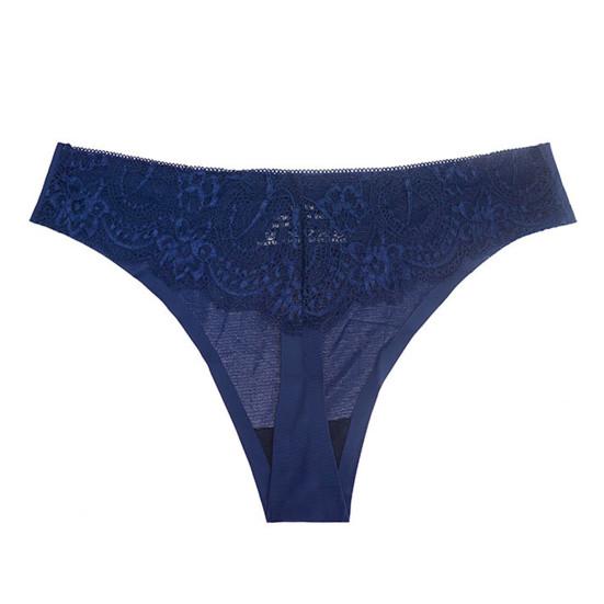 Женские трусики тонкие ледяные шелковые кружевные с низкой талией бесшовные однотонные с хорошей воздухопроницаемостью