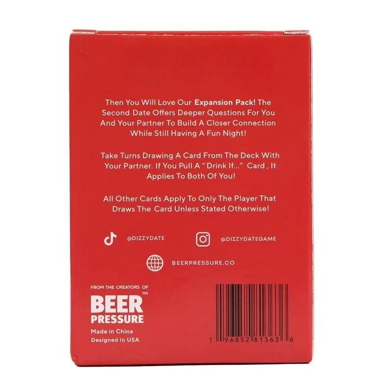 Настольная карточная игра - The 2nd Date Deeper Questions Expansio Portable Couple Game Идеальный подарок на День святого Валентина для свидания
