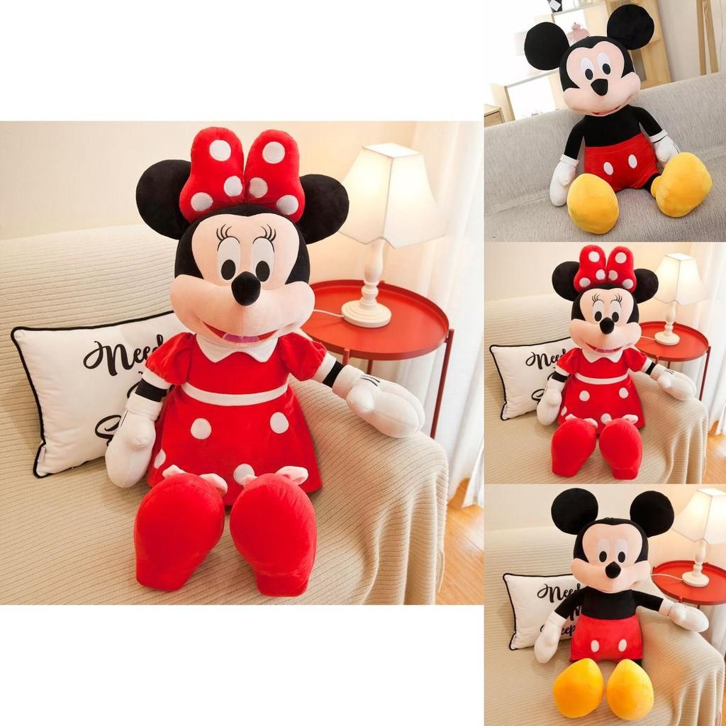 Adorable Mickey Mouse And Minnie Plush Dolls Perfect For Kids Birthday Celebrations