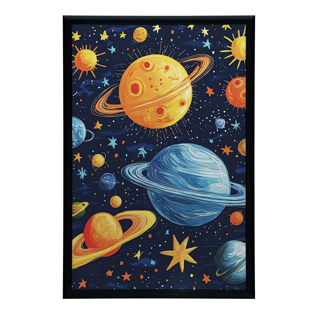 Plakat Kosmiczna Harmonia Plakat Kosmiczna Harmonia, 30X40 Cm, Rama Aluminiowa Czarna, Papier Matowy 230 Gsm