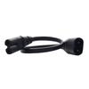 33cm IEC 320 2-Pin C7 Male To C8 Female Figure 8 Power Adapter Cord Extension Cable for Desk Lamps Speaker Printer