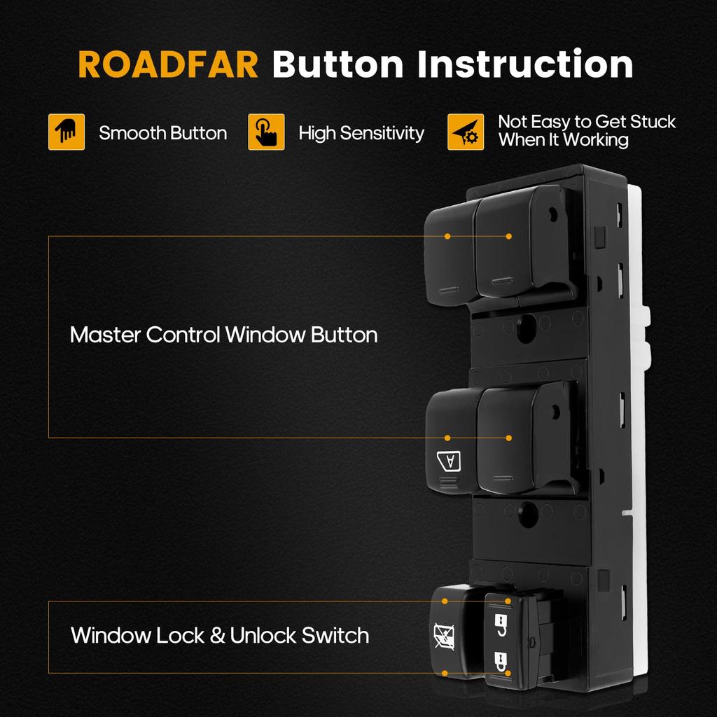 Window Switch Power Window Switch Driver Side For Nissan Cube 2009-2014 25401-1FC0A, 254011FC0A, 254011FC1A