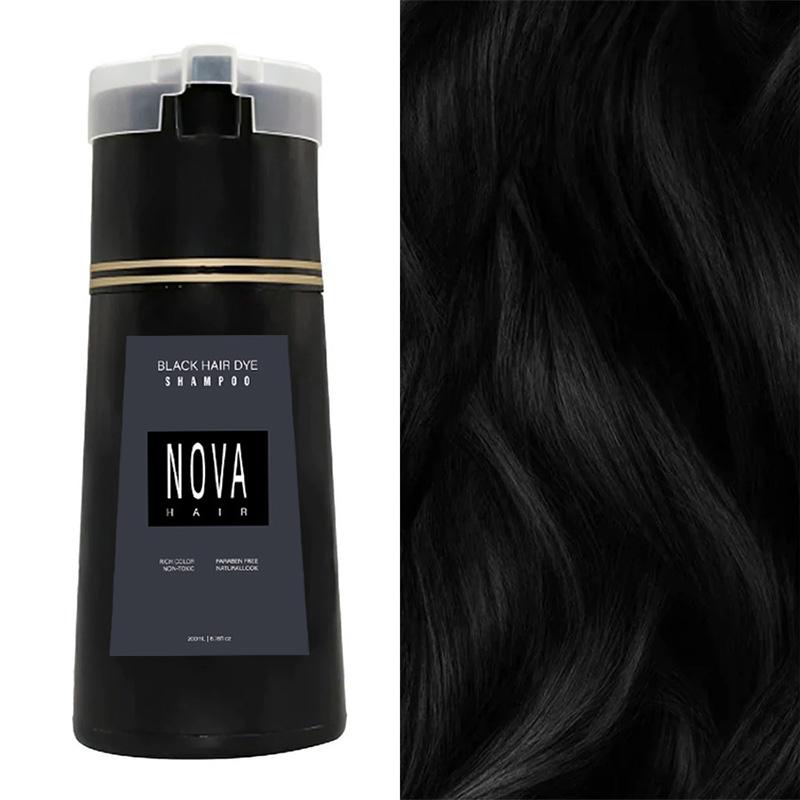 Fluffy Oil Control Hair Dyeing Shampoo Hair Instant Dye 3-in-1 Shampoo Men Women Hair Care Products Nourish Hair Shampoo 200ml
