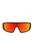 Dee Franklin Nell Matte Sunglasses, Black/Red Revo, DFSU909001-RED