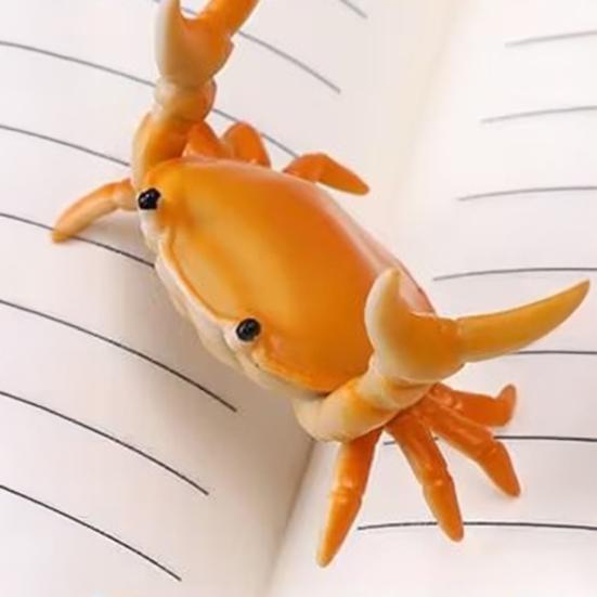 Simulation Crab Pen Holder Plastic Weightlifting Crab Stationery Pencil Stand Home Office Desktop Decoration Ornament
