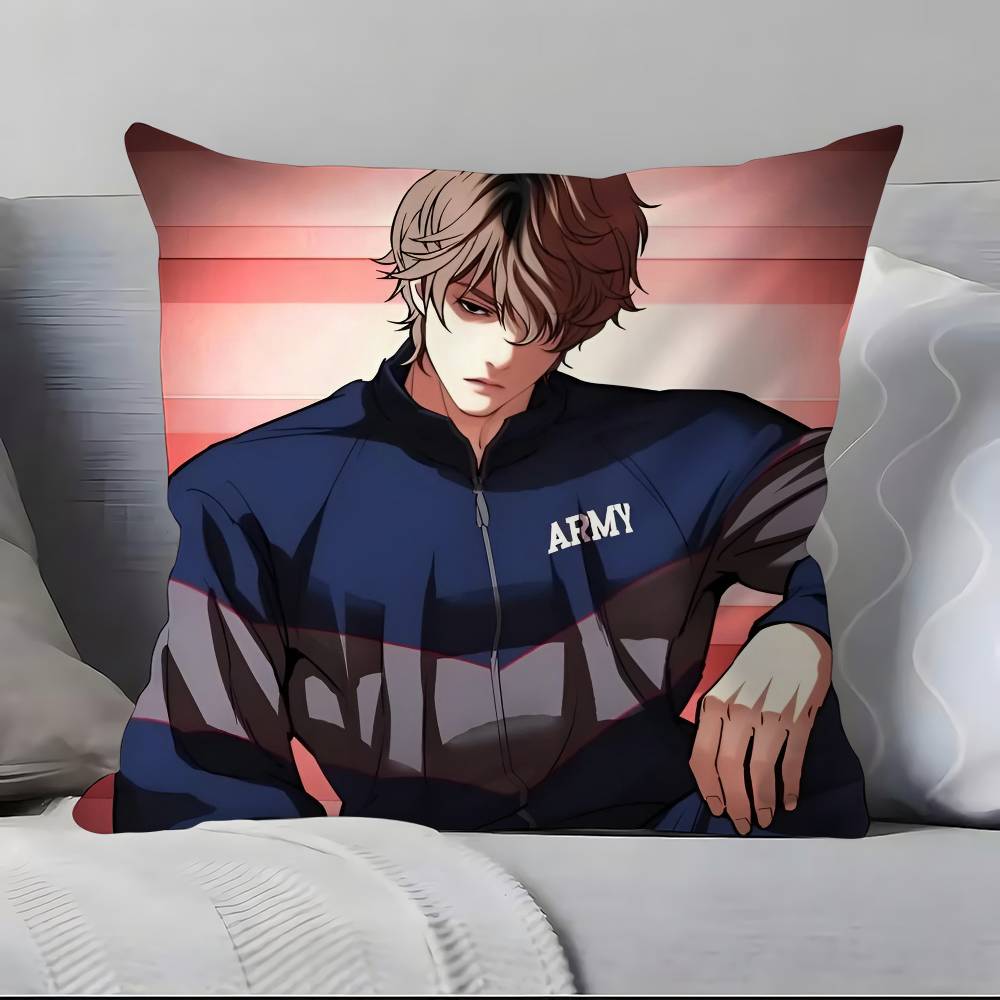 Korea Anime L-Lookism Pillow Case Ultra Soft Skin Friendly Fabric Cloud Like Comfort & Concealed Zipper