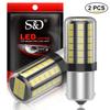 2pcs 1156 BA15S P21W LED Bulbs BAU15S PY21W 1157 BAY15D P21/5W T20 7440 W21W WY21W 7443 W21/5W LED 54SMD Lamp Car Reverse Turn Signal Light 12V