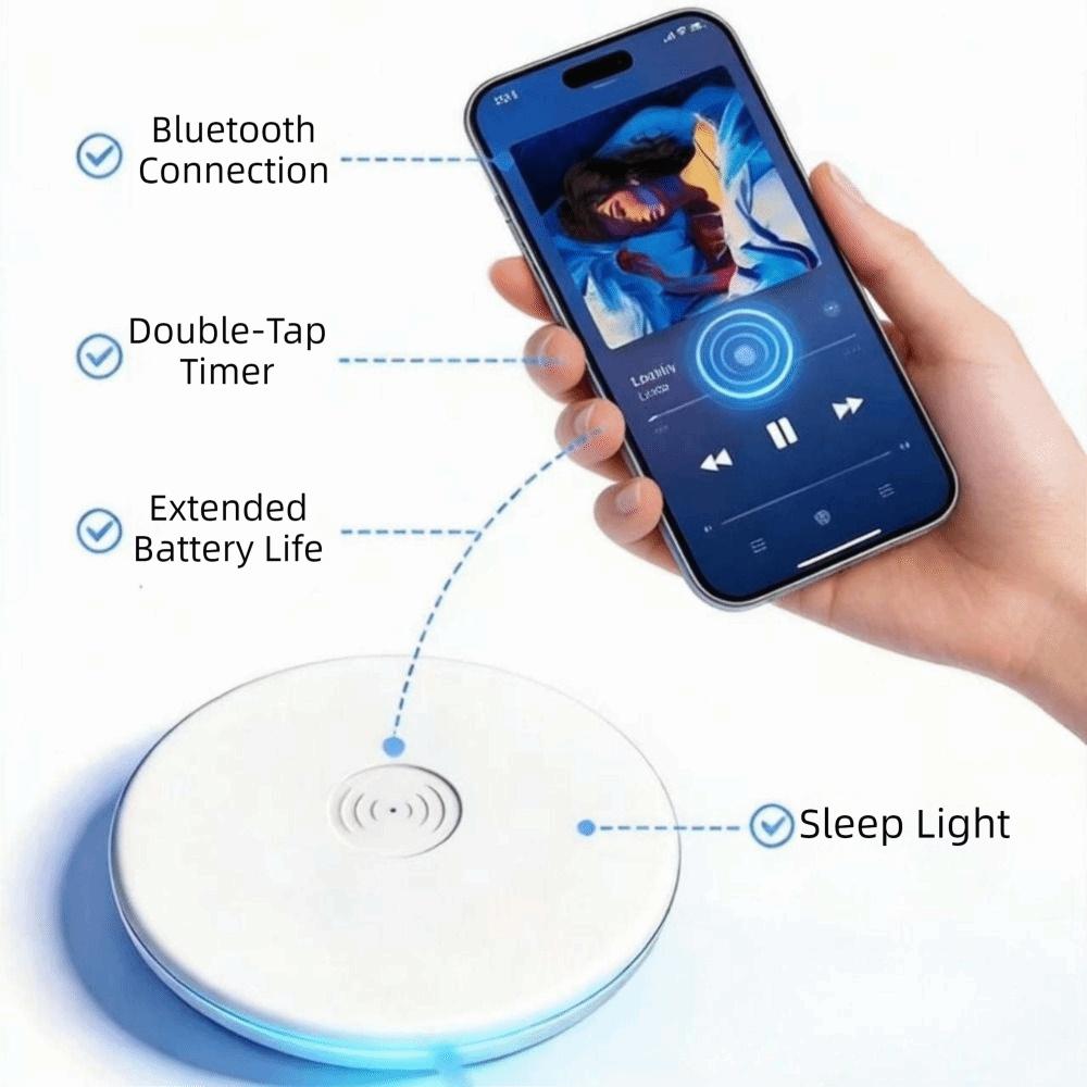 Built-in White Noise Wireless Sleeping Speaker HiFi Stereo Sound Bedroom Pillow Speaker  Home Use