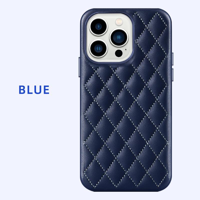 Распродажа кожаный чехол Magsafe для iPhone 13 Pro Max 13Pro 13 mini женская мода магнитная строчка роскошная задняя крышка