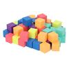 60pcs 3D Blocks Math Counters Manipulatives Colorful Stacking Blocks Classroom Learning Supplies