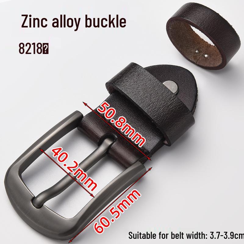 Men's Genuine Leather Pin Buckle Waistband Accessory