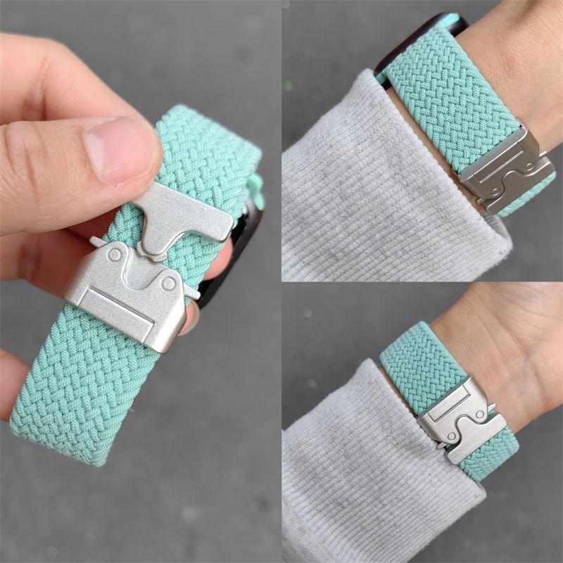 Нейлоновый тканый ремешок для Apple Watch S10-парашютная пряжка, дышащий спортивный сменный ремешок для iWatch 10/9/8/7/6/5/4/3/2/1/Se/Ultra/ultra2 49 мм 46 мм