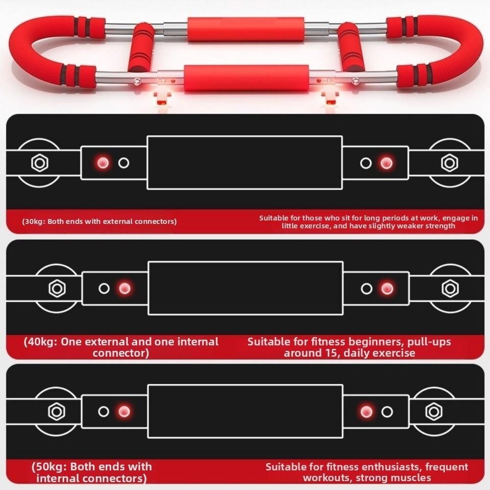 3 Adjustable Levels U-shaped Arm Exerciser Multi-Function Chest Expander  Fitness Equipment